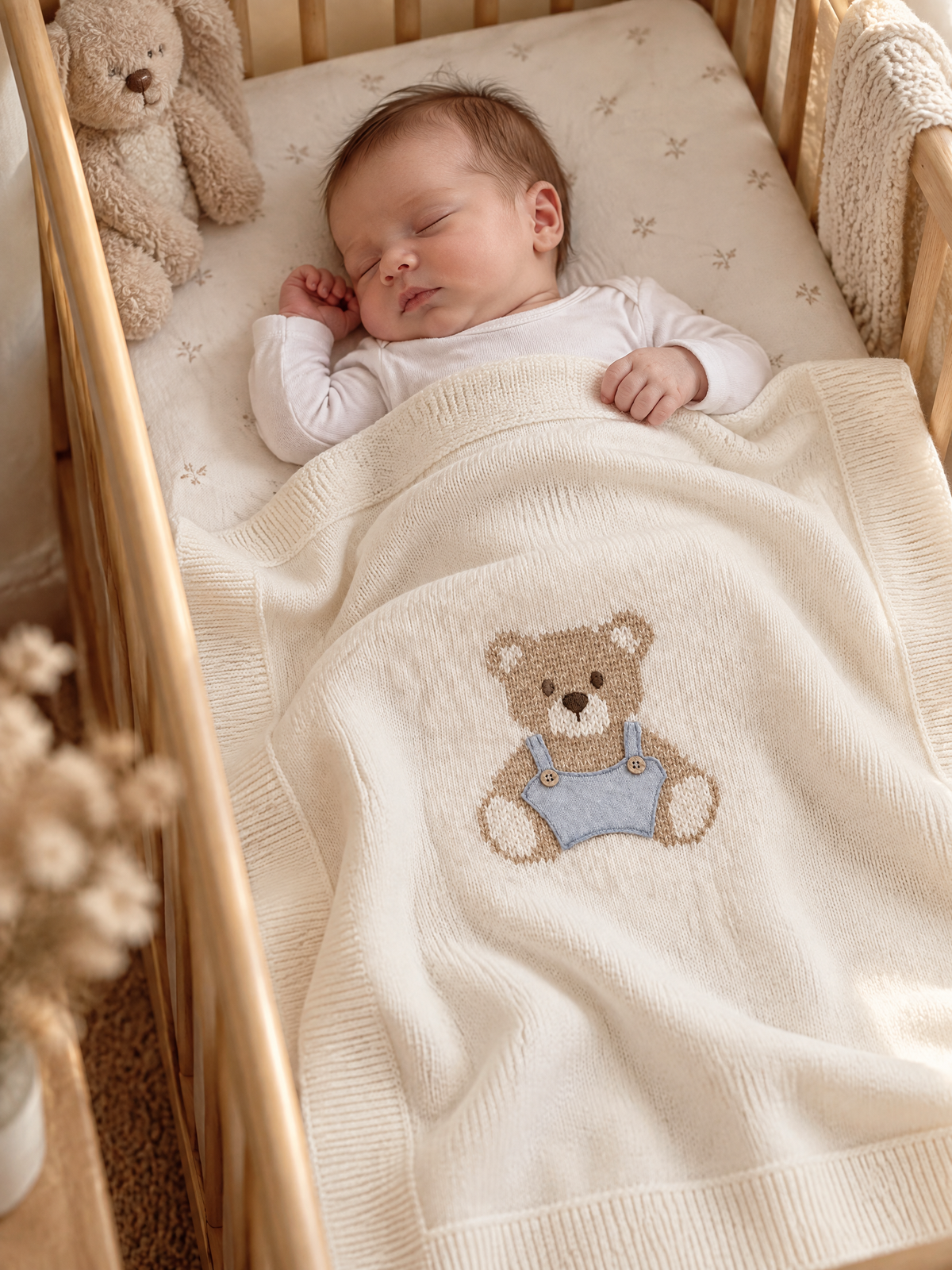 Coperta Neonato Bianco 8237 by BIMBALO'