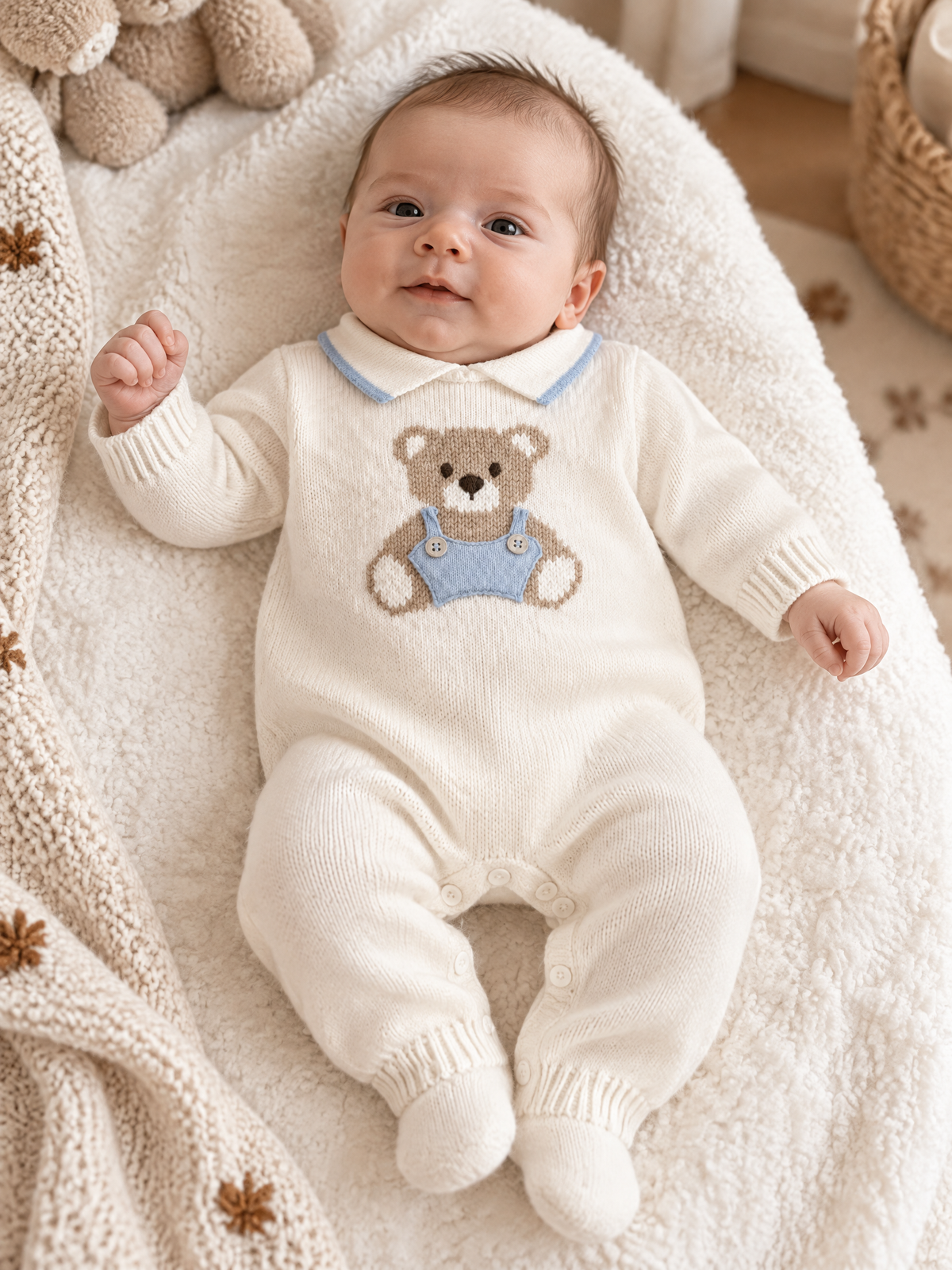 Tutina Neonato Bianco 8239 by BIMBALO'