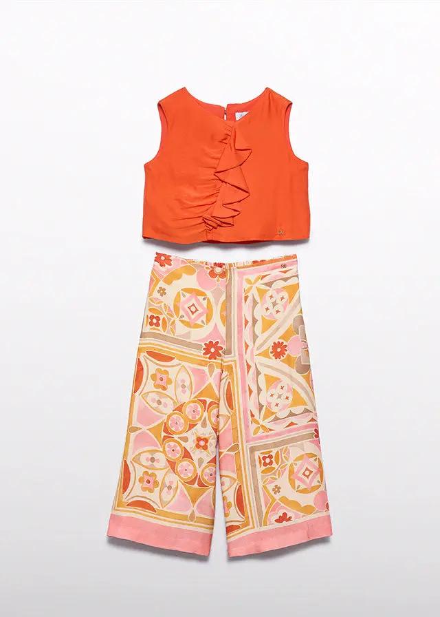 Completo Bimba Arancione 5215/6 by ABEL & LULA