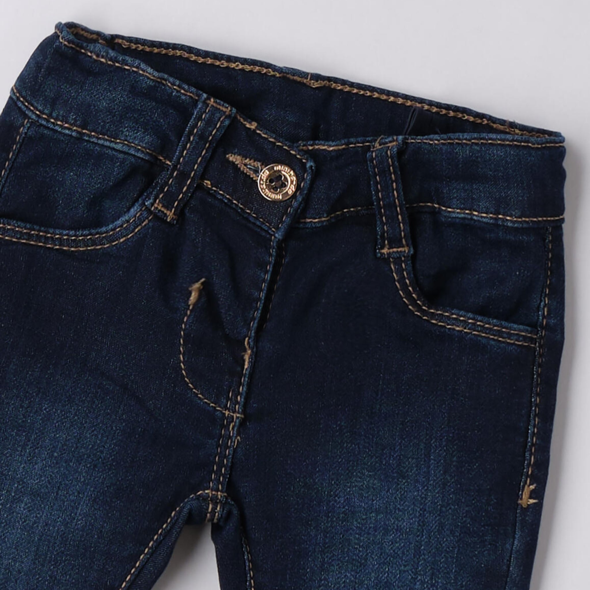 Jeans Denim Maglia Cotone Stretch Neonata Blu 3F740/7750