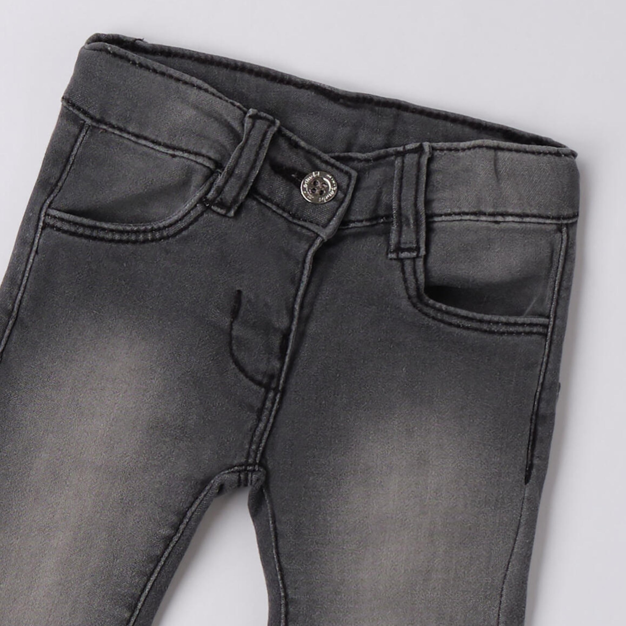 Jeans Denim Maglia Cotone Stretch Neonata Grigio 3F740/7992