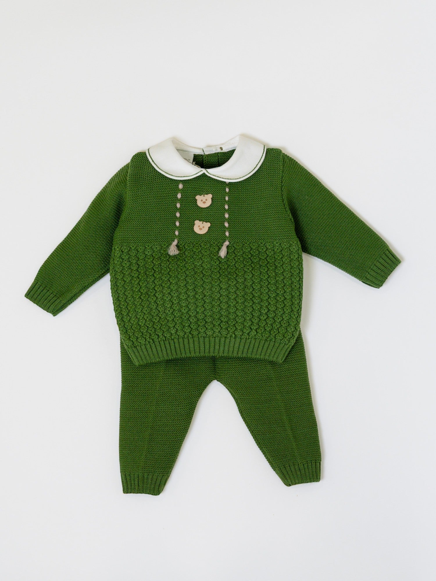 Completo nascita Neonato VERDE IN6250 -  NANU' BABY