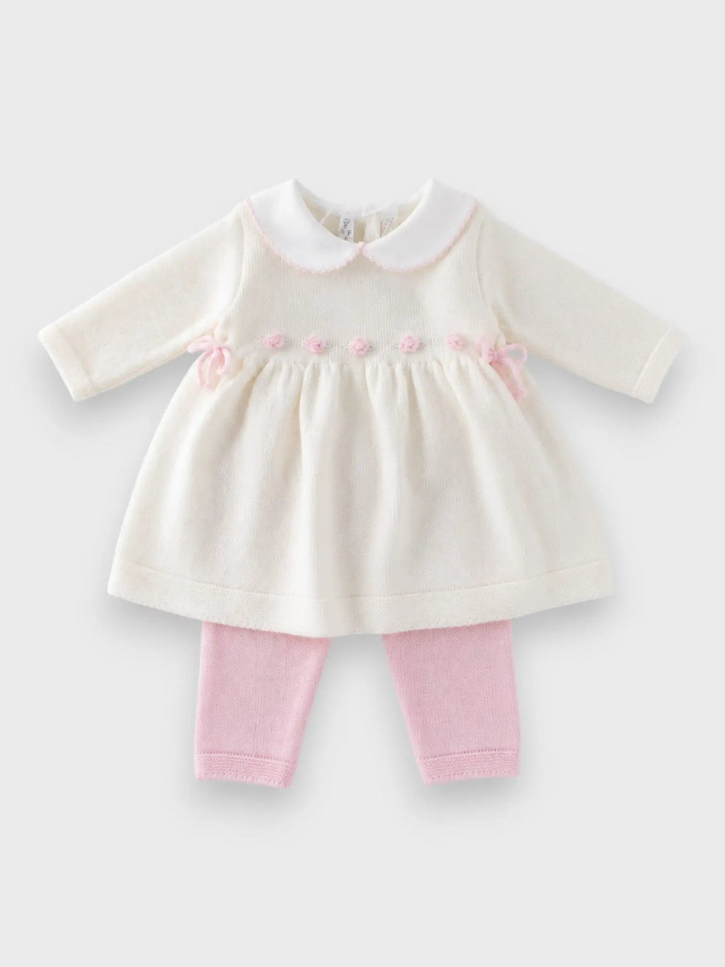 Completo nascita Neonata Bianco FIORI DI LOTO 432/3031 by BABY LORD