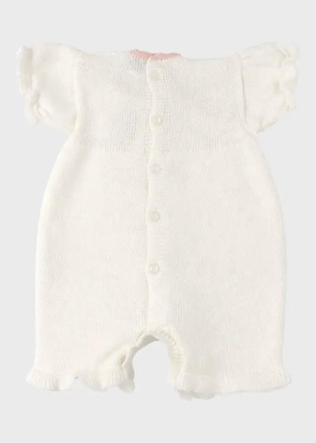 Pagliaccetto Neonata Bianco DELIZIA/TU by PICCOLA GIUGGIOLA