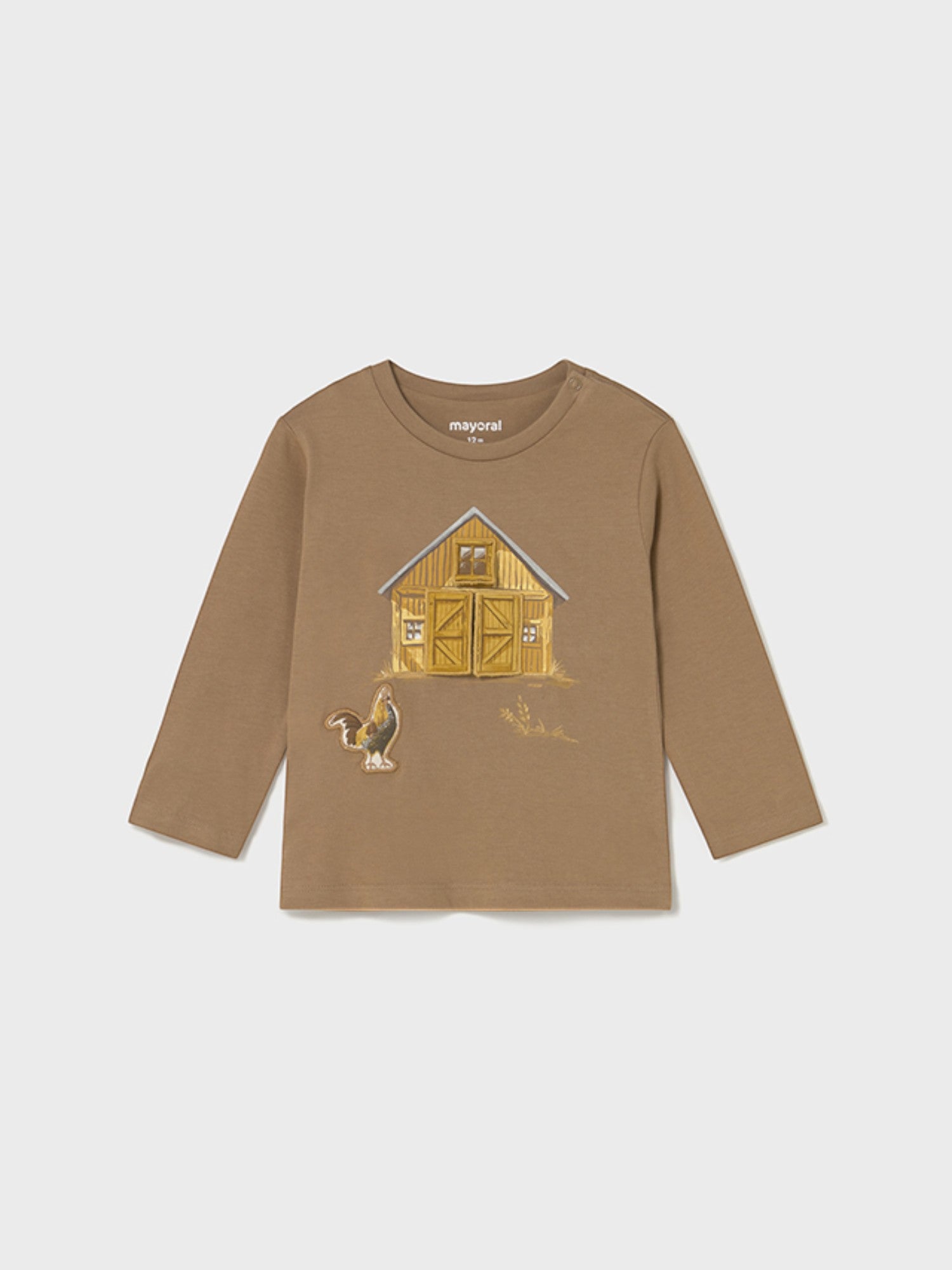 Camicia  m/l "play" fattor Bimbo Marrone 2067/31 -  NANU' BABY