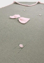 Coperta Neonata Verde BRINDISI 1439 by PICCOLA GIUGGIOLA