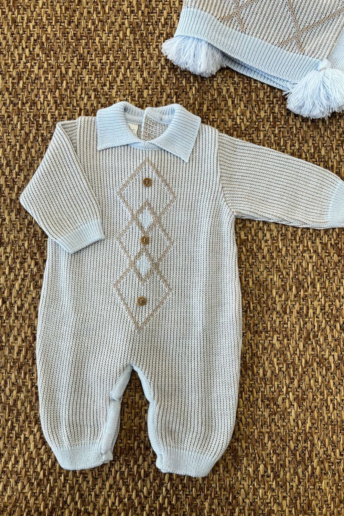 Tutina fantasia Rombi Neonato CIELO IG6410 -  NANU' BABY