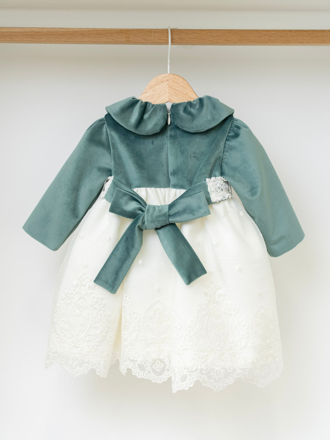 Abito cerimonia Bimba VERDE IM312 -  NANU' BABY