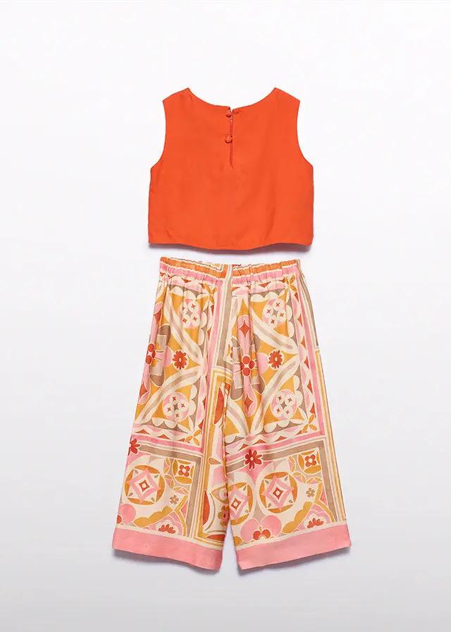 Completo Bimba Arancione 5215/6 by ABEL & LULA