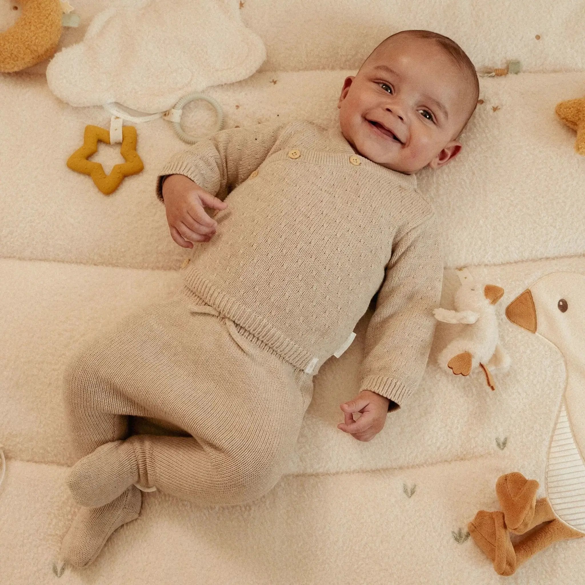 Giacca Neonato Beige CL25292001 by LITTLE DUTCH