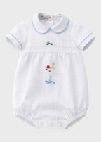 Pagliaccetto Neonato Bianco MARIO/TU by PICCOLA GIUGGIOLA
