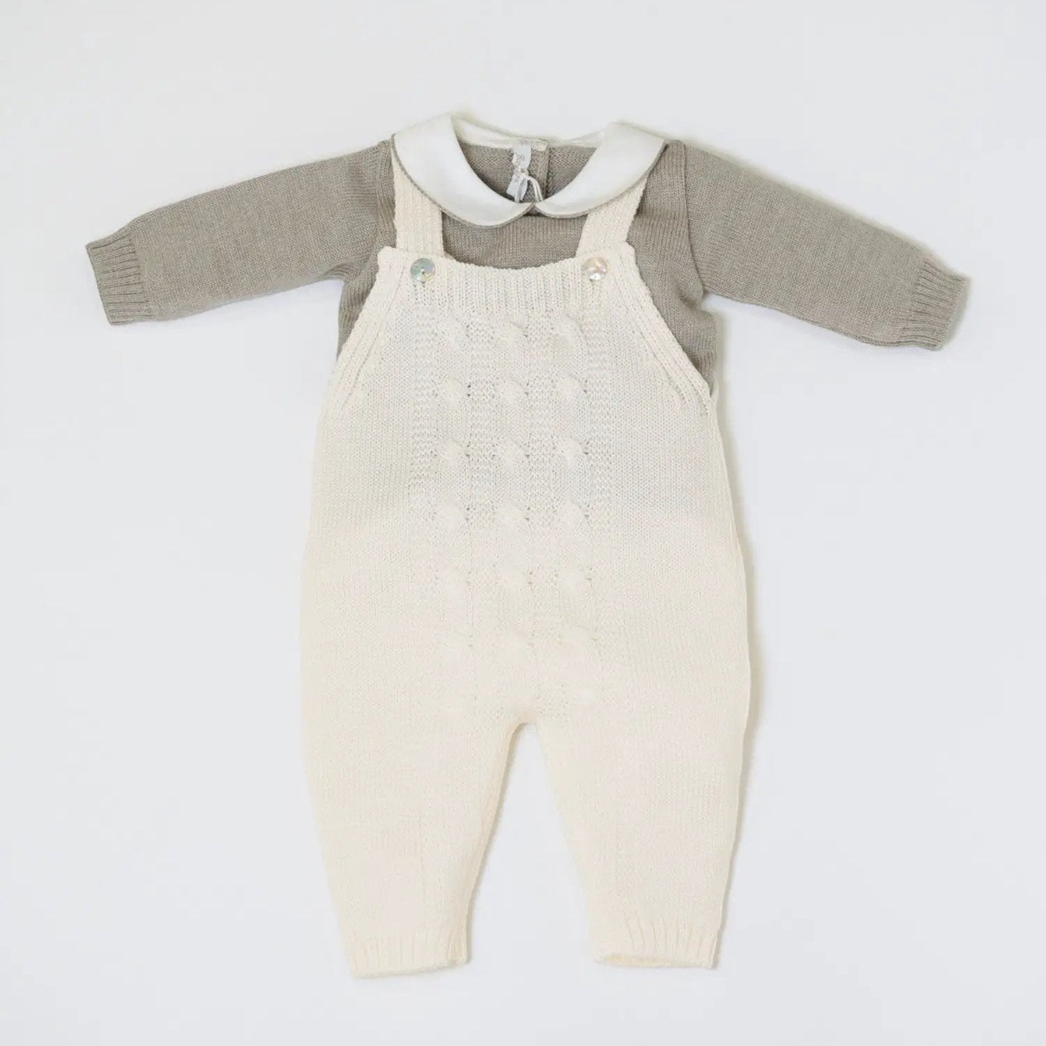 Completo nascita Neonato Panna BRAIDING 322M/P by BABY LORD
