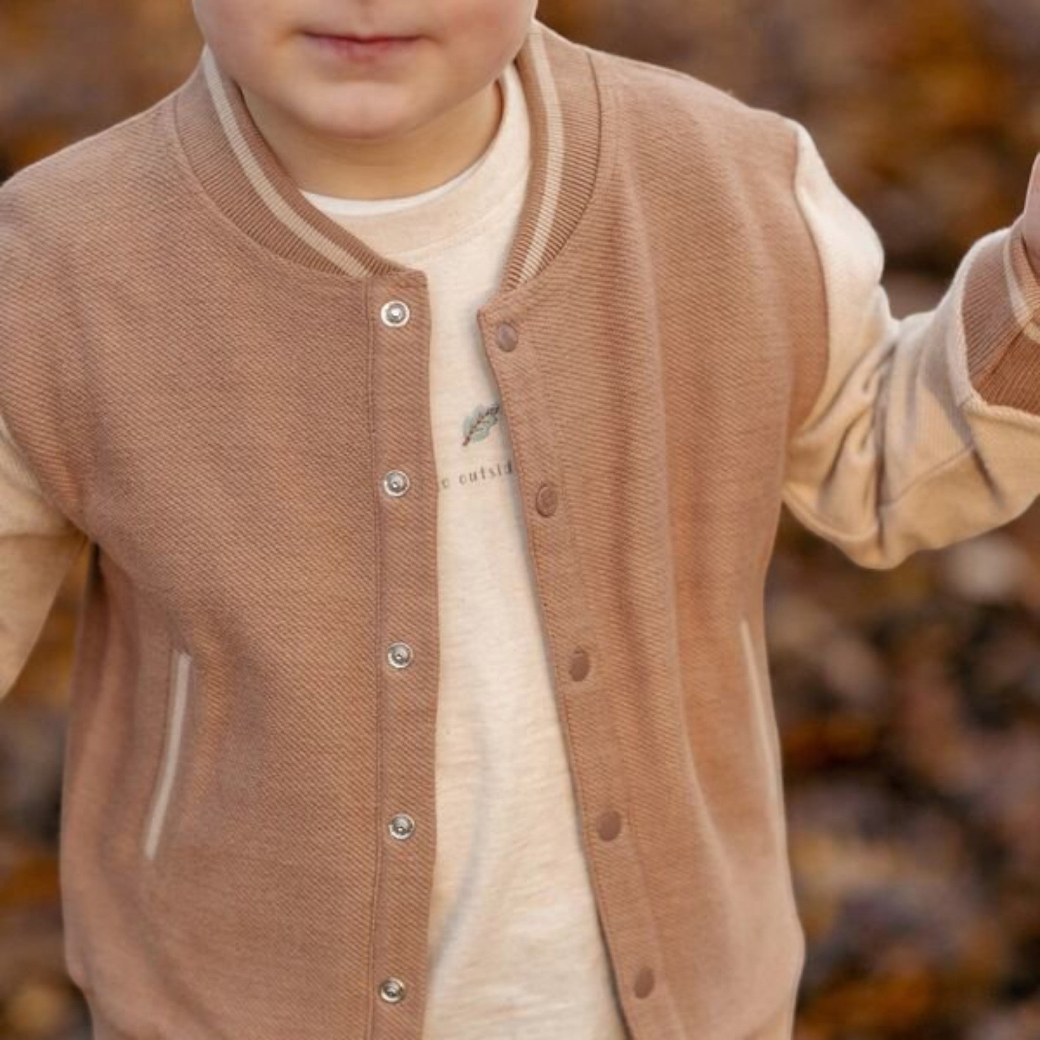 Cardigan lavorato a maglia- Amici della Foresta Bimbo Marrone CL25092104