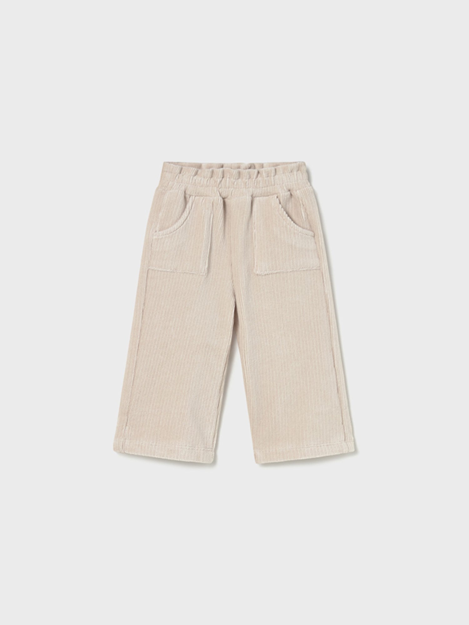 Pantalone lungo punto panno Bimba Avorio 2590/96 -  NANU' BABY