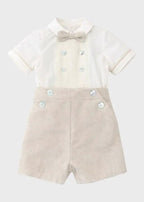 Completo Cerimonia Bimbo Beige 1/6322-B by PONTO POR PONTO