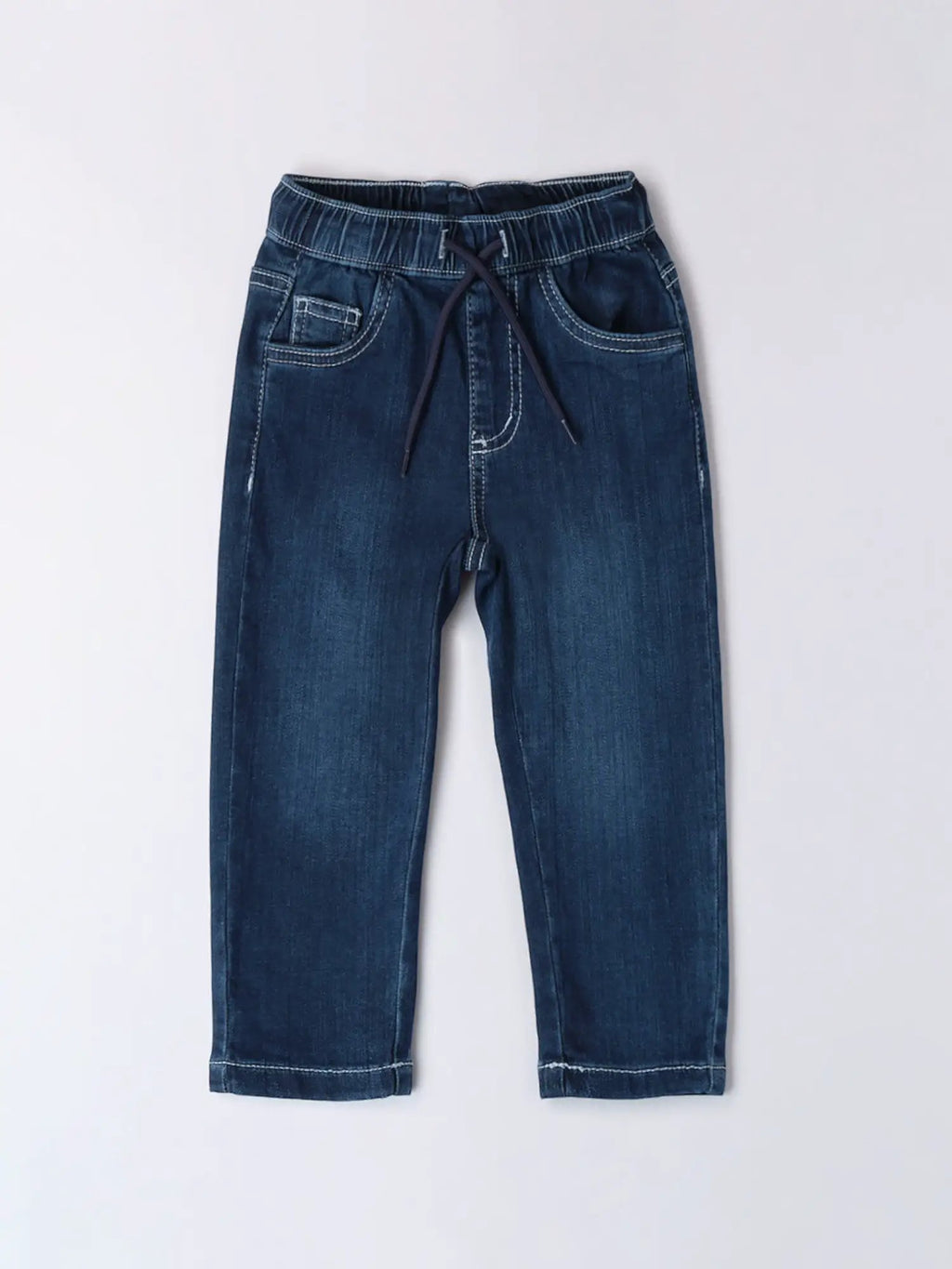 Pantaloni Jeans Bimbo SARABANDA Cotone Denim 0B0337450 Con Elastico In Vita Per Bambini Attivi Primavera Estate 0B033/7450