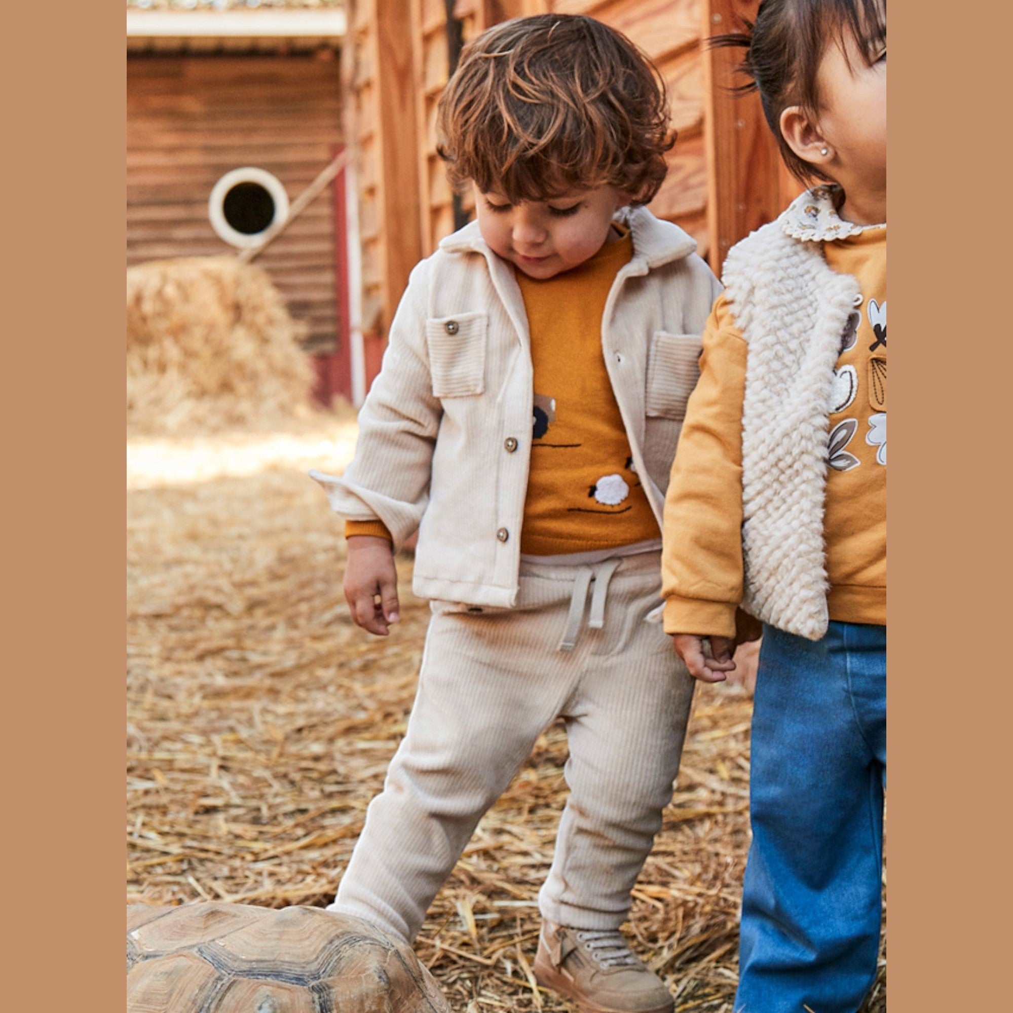 Pantalone punto panno Bimbo Beige 2510/11 -  NANU' BABY