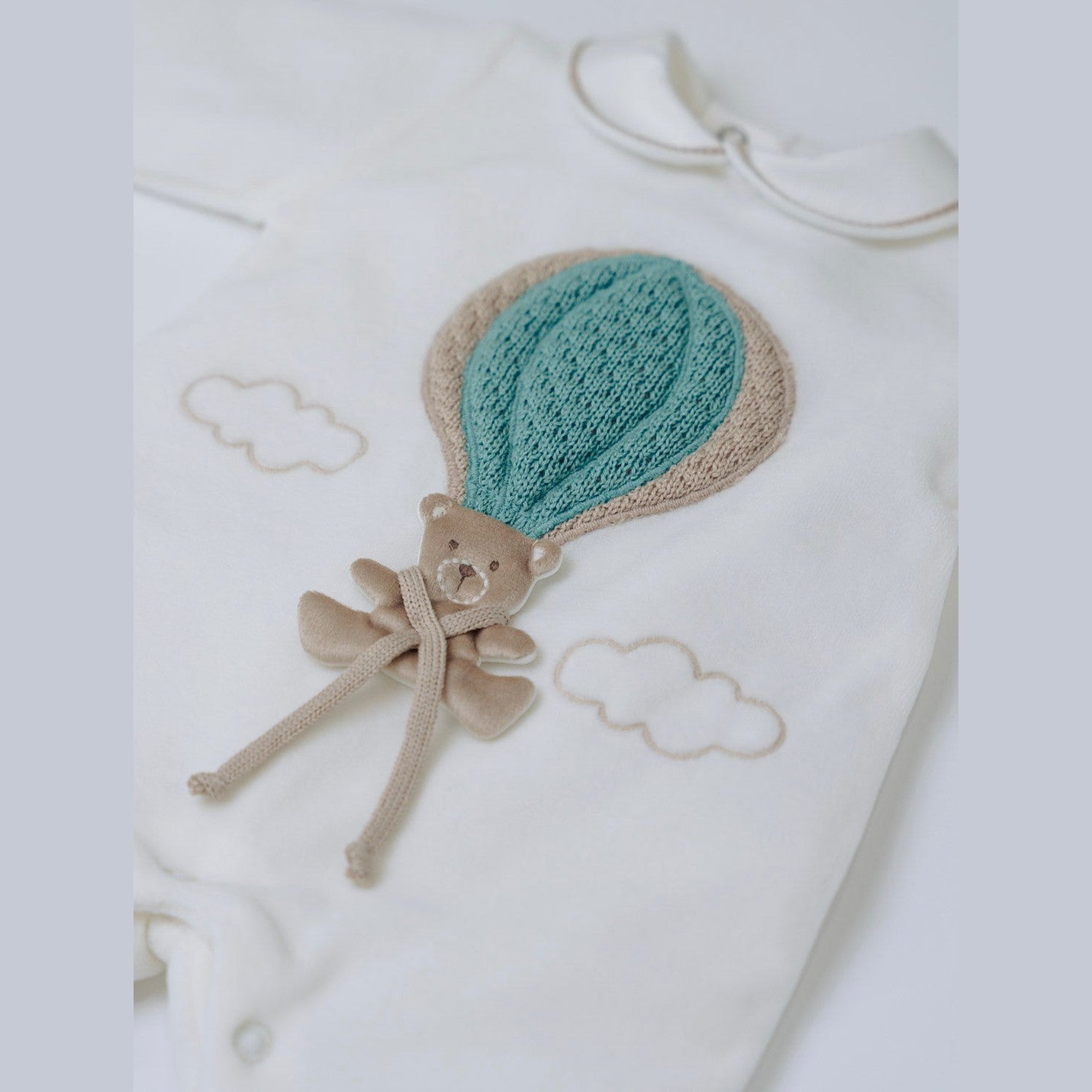 Tutina Mongolfiera Neonato VANIGLIA IN5714/V -  NANU' BABY