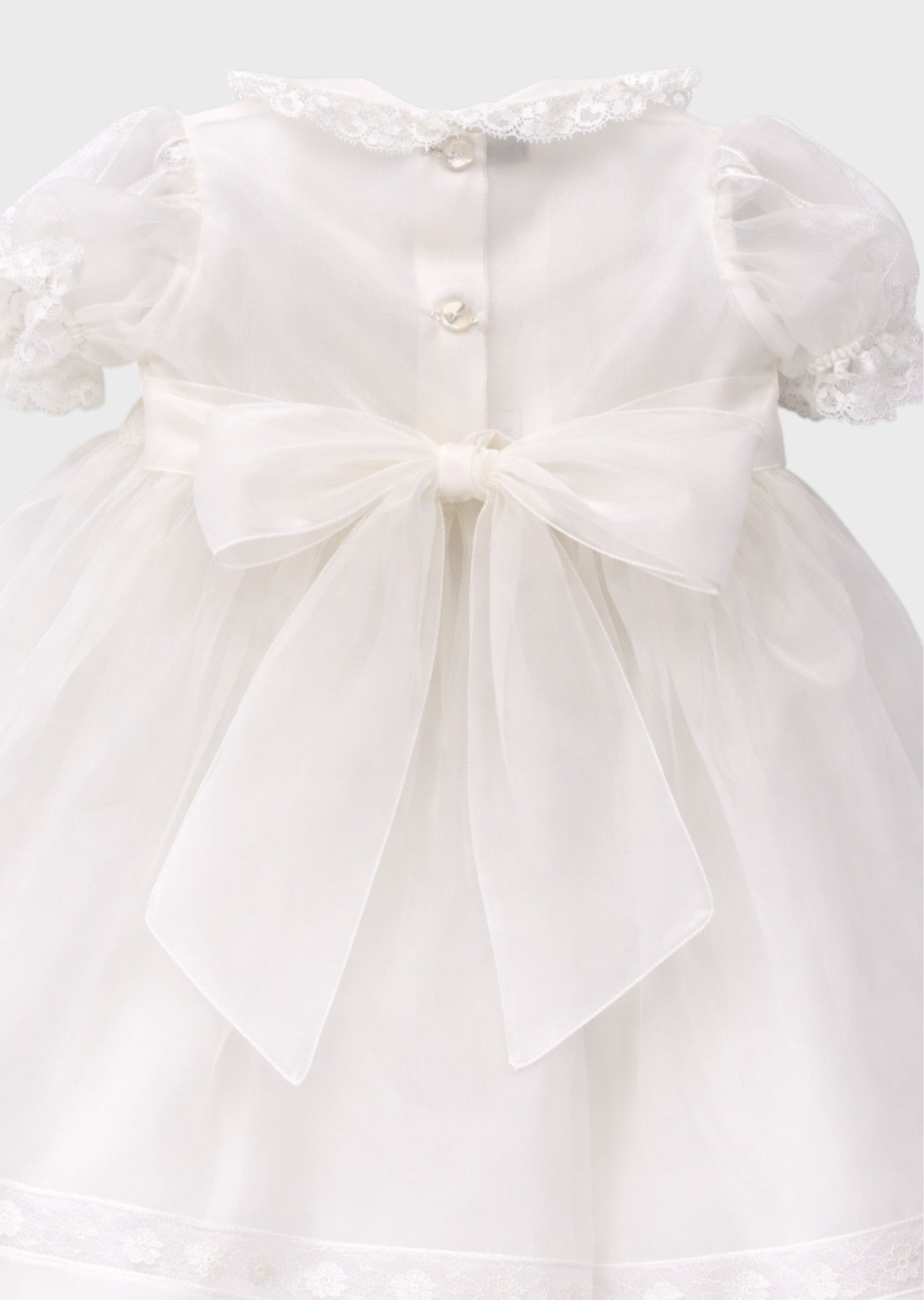Abito Cerimonia Bimba Bianco LORETTA by PICCOLA GIUGGIOLA
