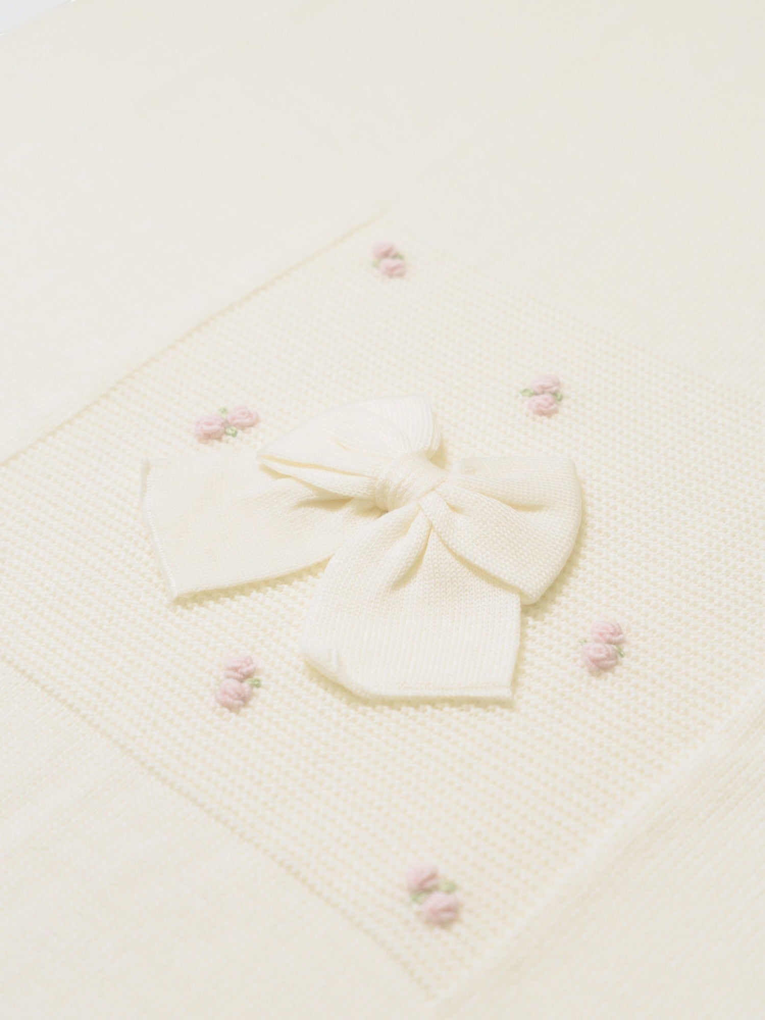 Coperta Roselline Neonata PANNA ROSELLINE/104 -  NANU' BABY