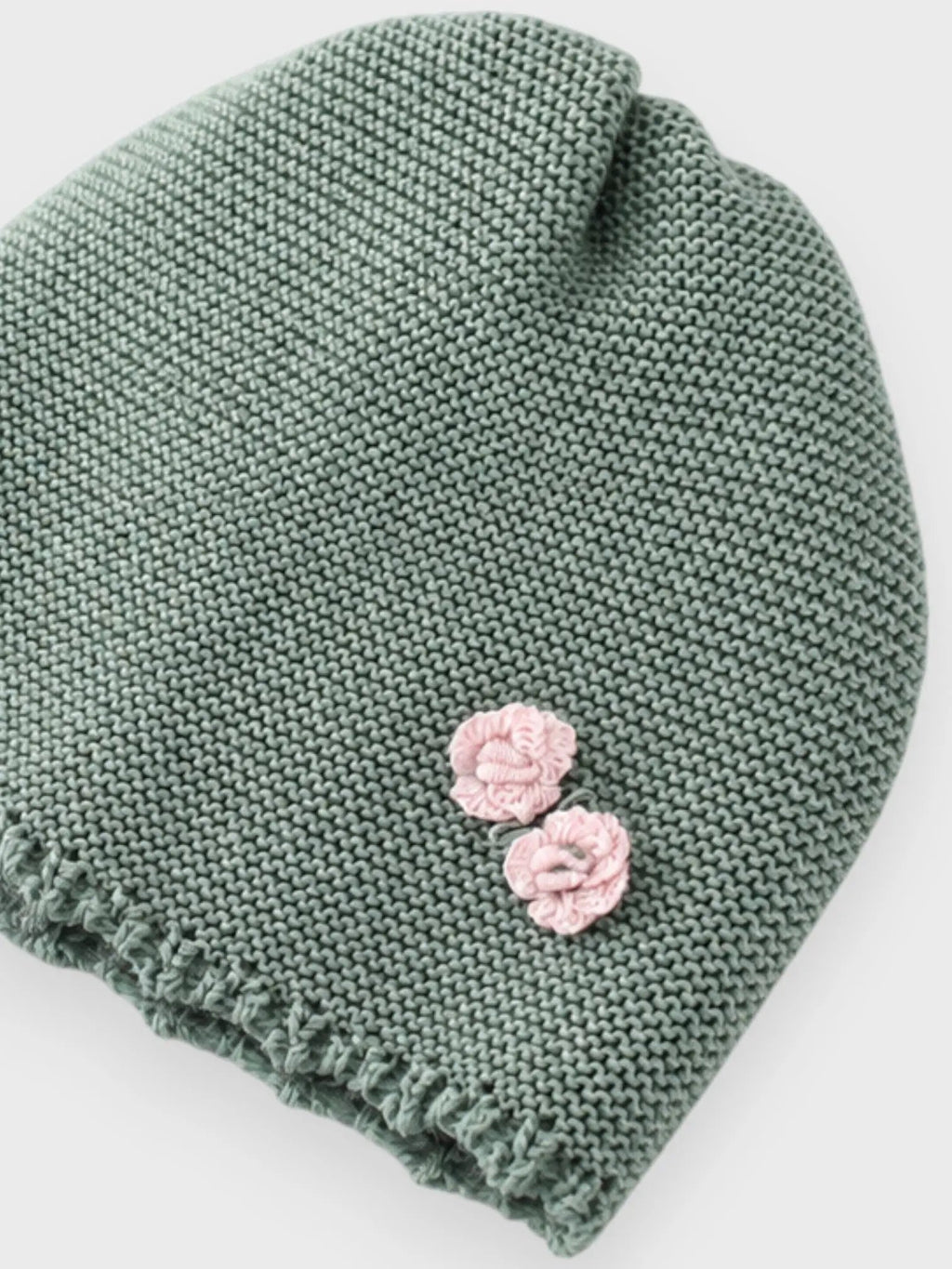 Cuffia Neonata Verde FIORI DI LOTO 604/6231 by BABY LORD
