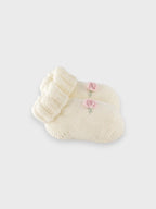 Babbucce Neonata Bianco FIORI DI LOTO 715/3031 by BABY LORD