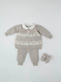 Completo nascita Neonata Tortora CLAUDIA/CN-T by PICCOLA GIUGGIOLA