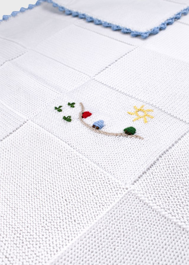 Coperta Neonato Bianco MARIO/CO by PICCOLA GIUGGIOLA