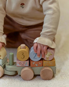 Treno a blocchi in legno Multicolore LD7435 by LITTLE DUTCH