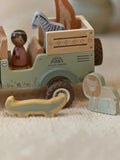 Auto in legno con animali Multicolore LD7482 by LITTLE DUTCH
