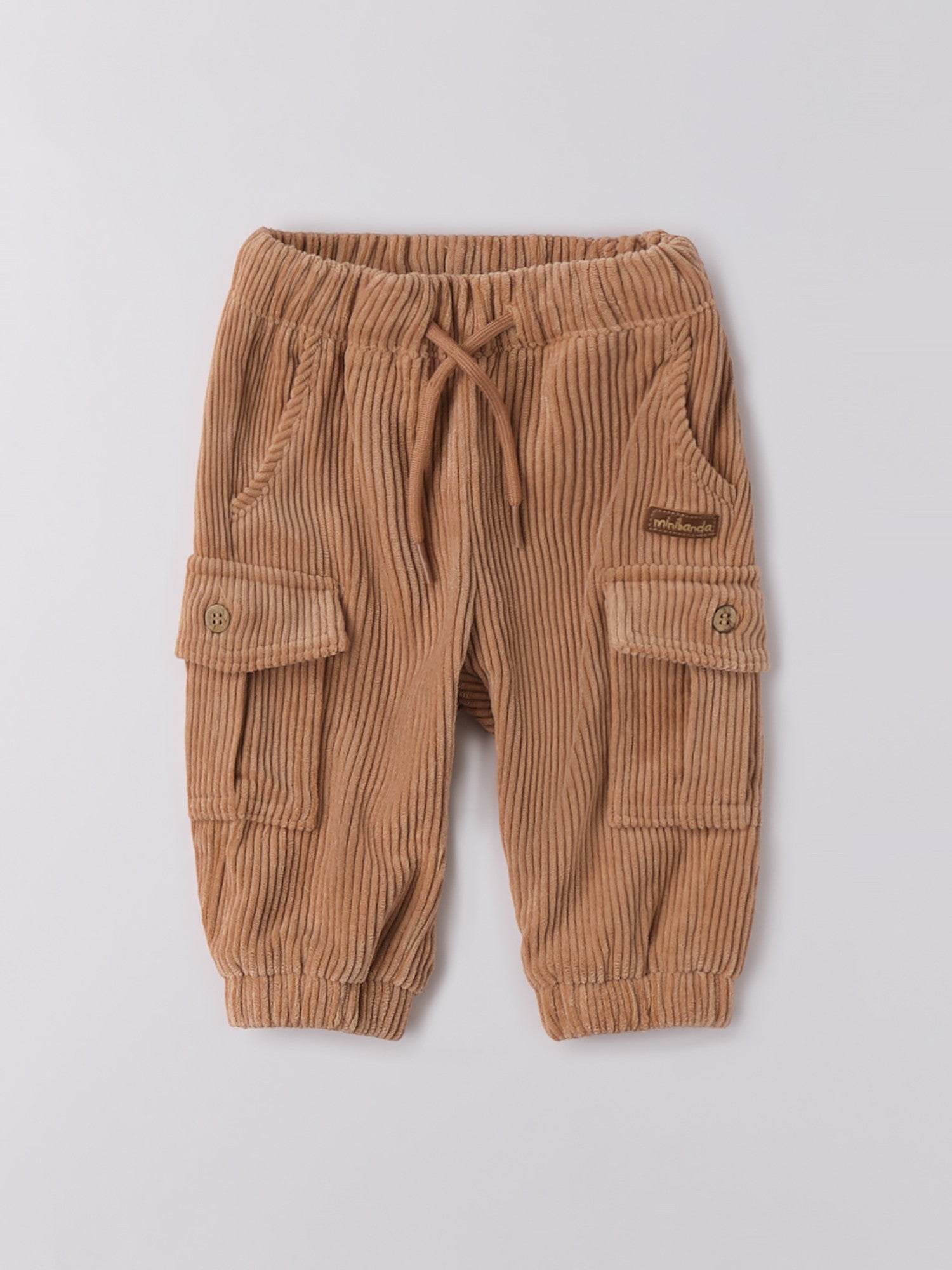 Pantalone Tessuto Navetta Lungo Bimbo Beige 3F627/945