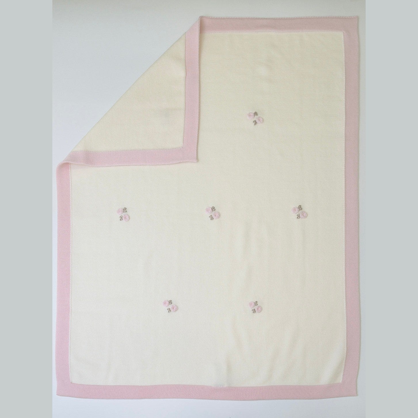 Copertina lana rosa Neonata VANIGLIA IN1080/R -  NANU' BABY