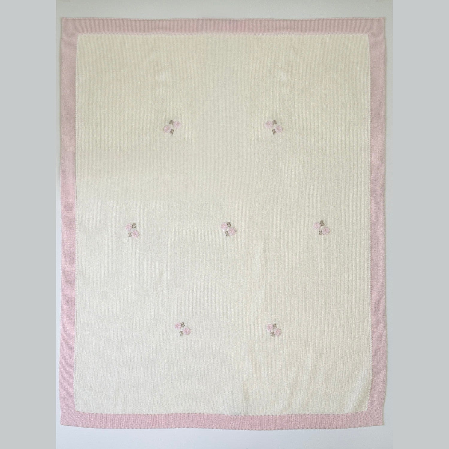 Copertina lana rosa Neonata VANIGLIA IN1080/R -  NANU' BABY