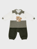 Completo nascita Neonato Verde LS/1303 by SARTORIA DEI PICCOLI