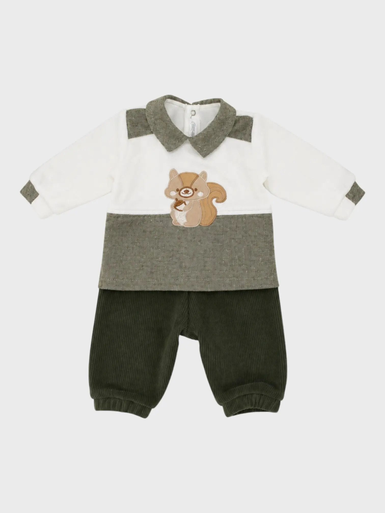 Completo nascita Neonato Verde LS/1303 by SARTORIA DEI PICCOLI