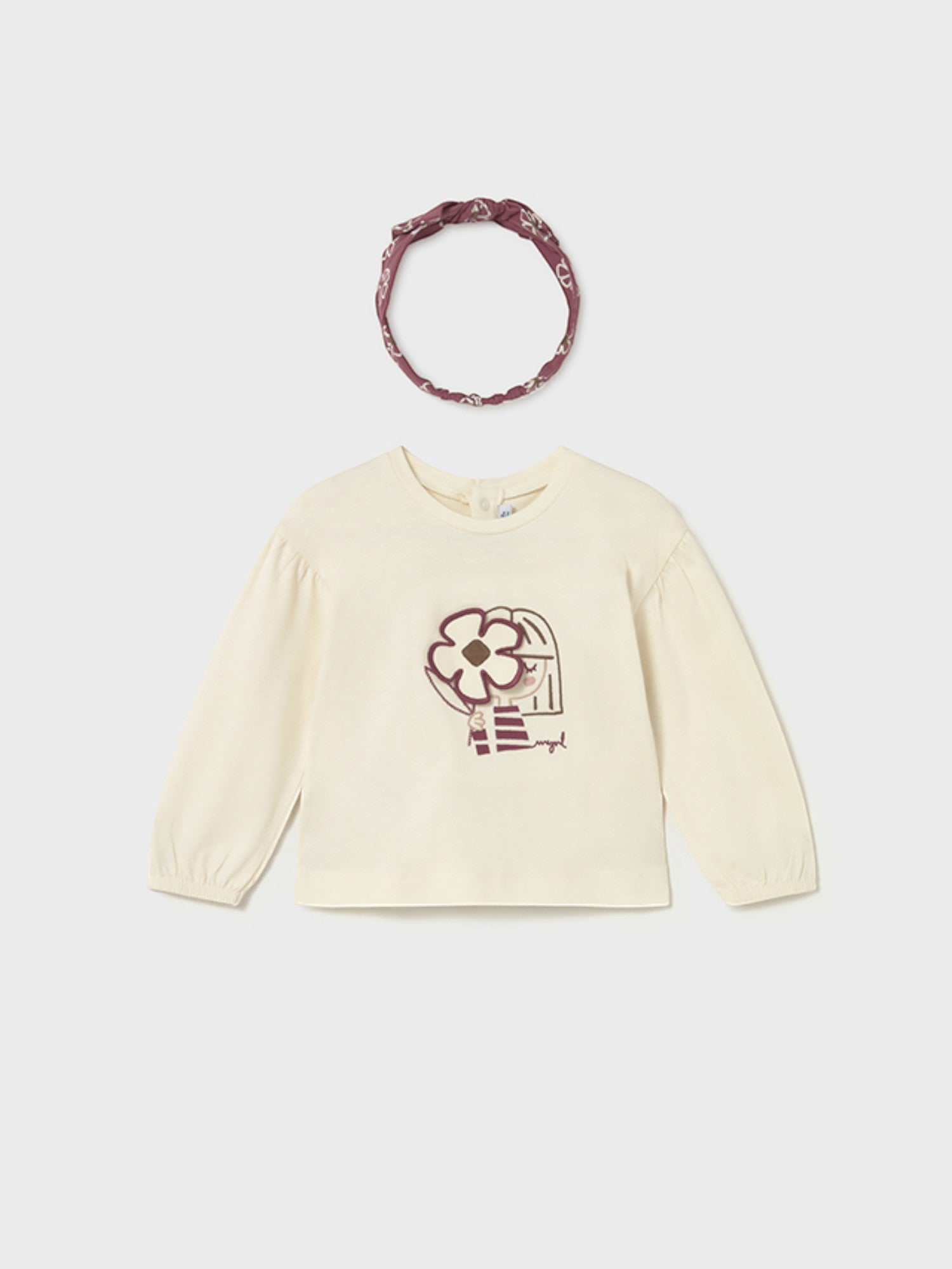 Maglietta cerchietto Bimba PANNA 2078/27 -  NANU' BABY