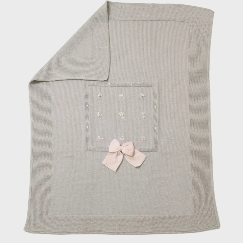 Coperta Neonata Avorio FIORI 132/S by BABY LORD