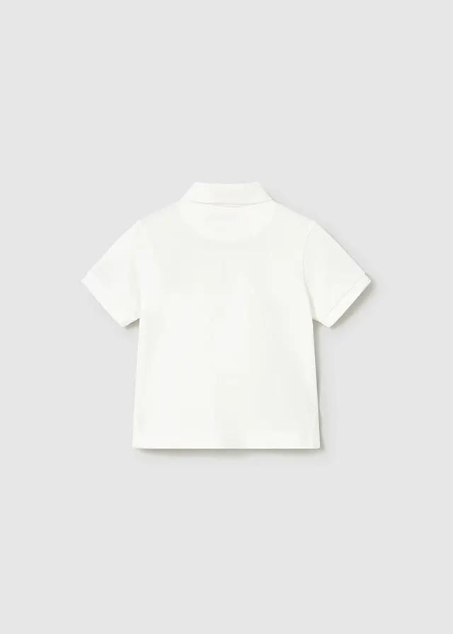 Polo Bimbo Bianco 1108/16 by MAYORAL
