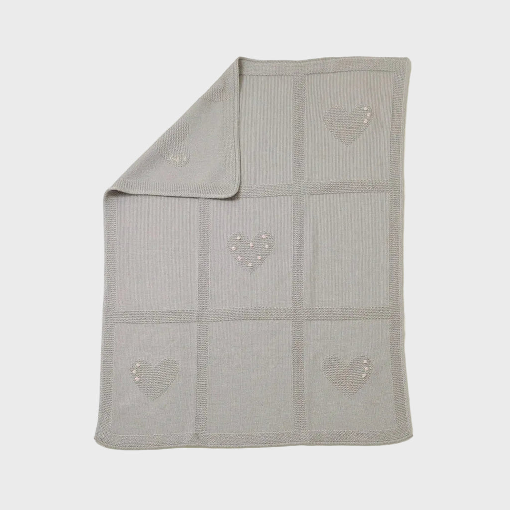 Coperta Neonata Tortora LOVE FLOWER 143/T by BABY LORD