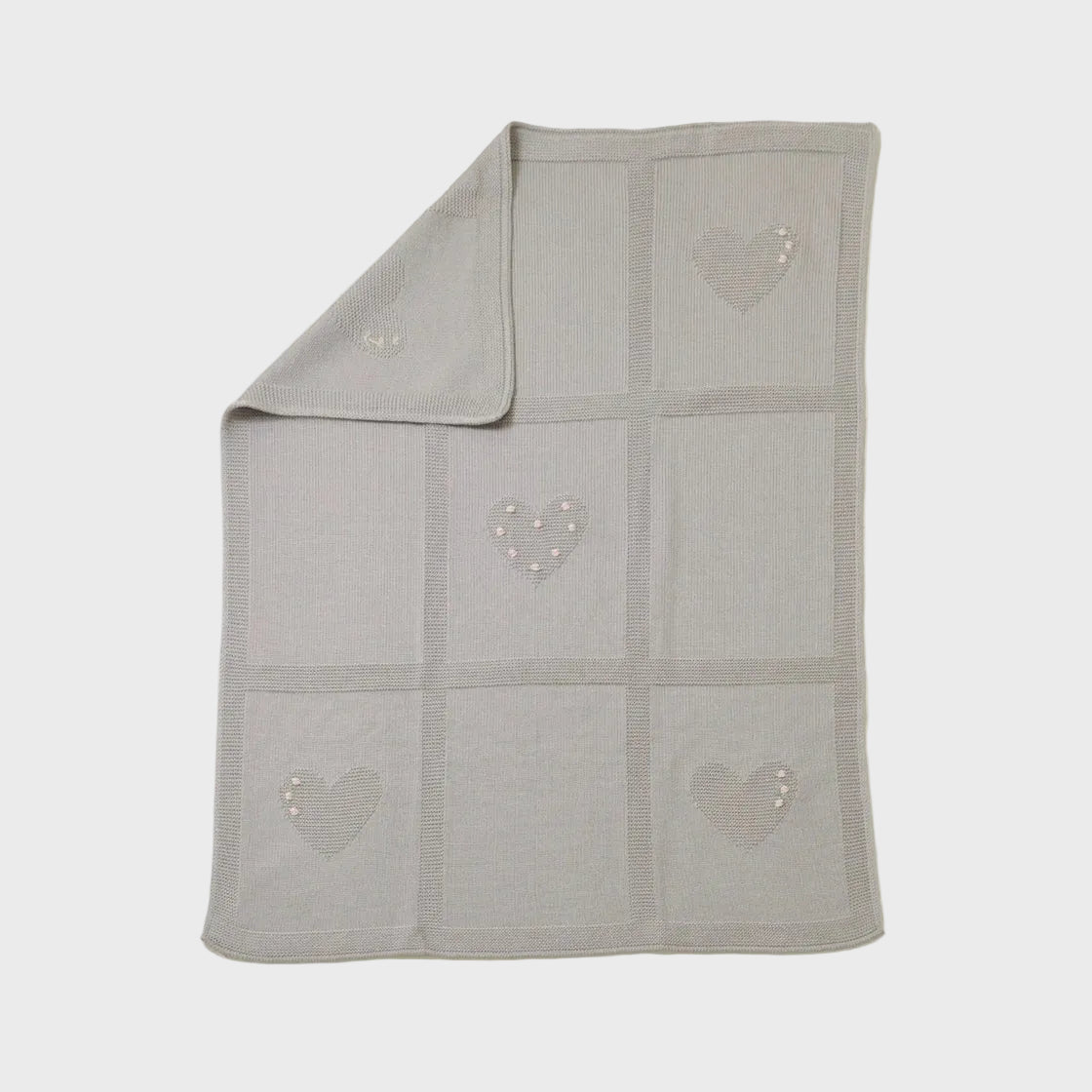 Coperta Neonata Tortora LOVE FLOWER 143/T by BABY LORD