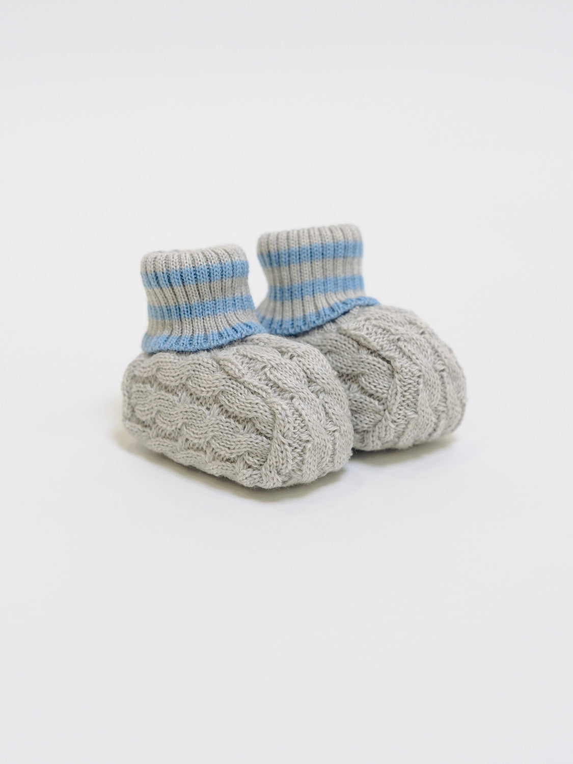 Babbucce Neonato GRIGIO IN68S/G -  NANU' BABY