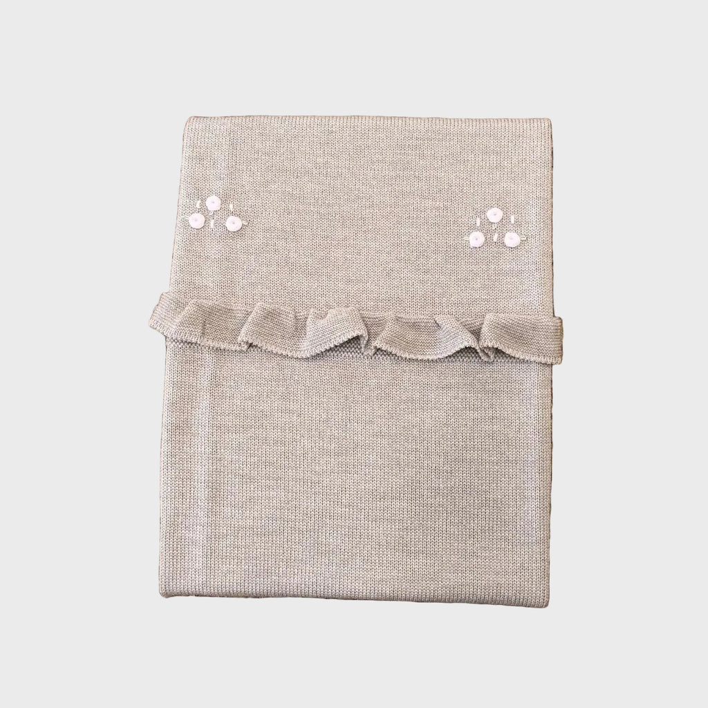 Coperta Neonata Beige ROUCHES 125 by BABY LORD