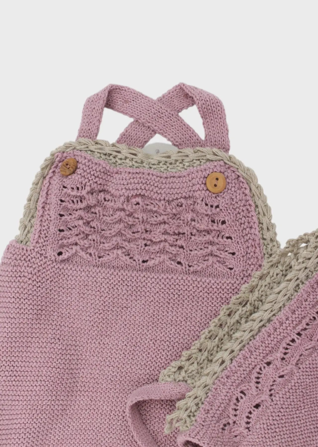 Salopette Bimba Rosa CROCHE' 8004/25 by MARTA Y PAULA