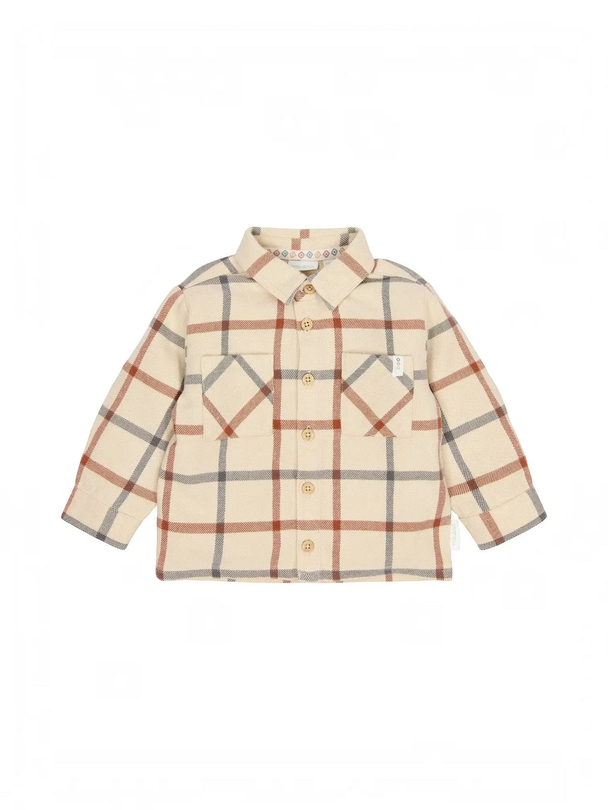 Camicia Bimbo Beige CL26091612 by LITTLE DUTCH
