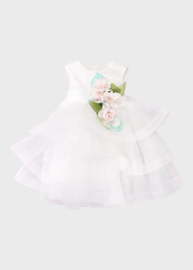Abito Cerimonia Bimba Panna Poliammide 7630