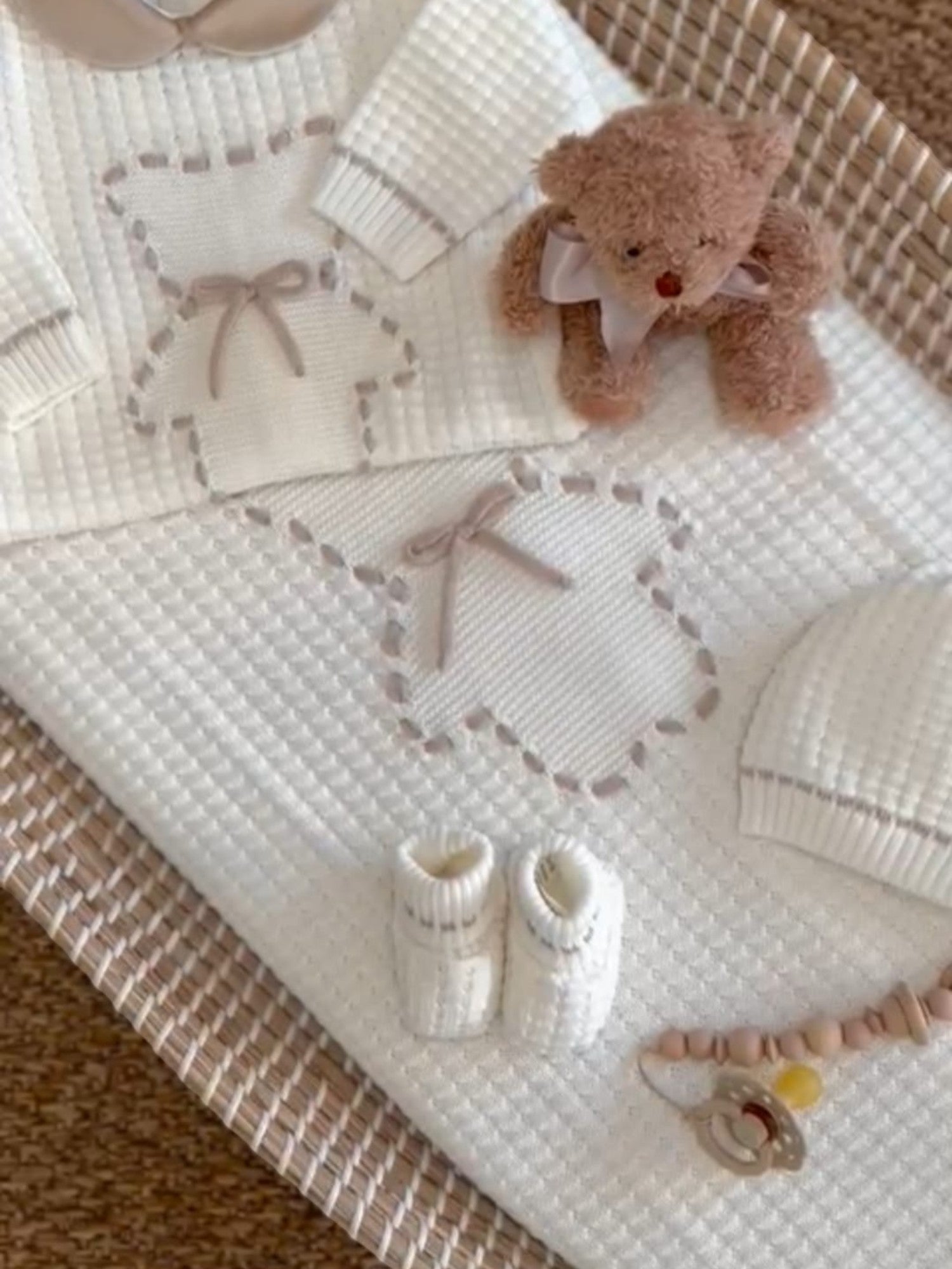 Coordinato nascita Neonato VANIGLIA IN8090 -  NANU' BABY
