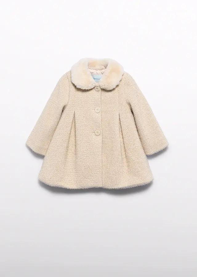 Cappotto Bimba Beige 5872/60 by ABEL & LULA