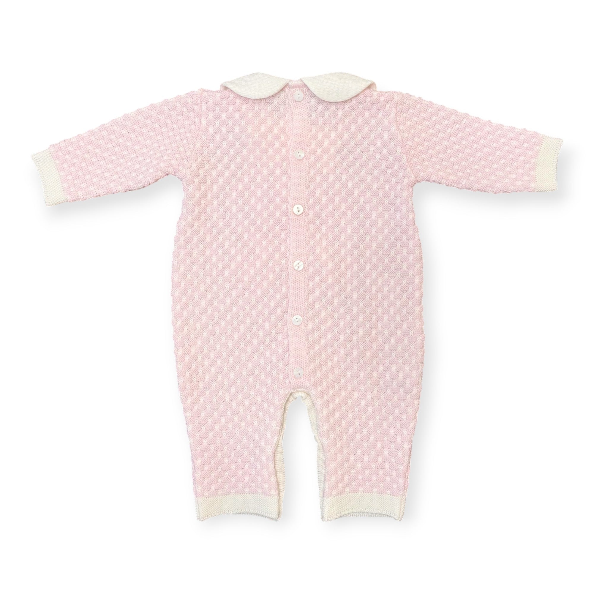 Tutina Neonata Rosa Lana Fiocco 7766