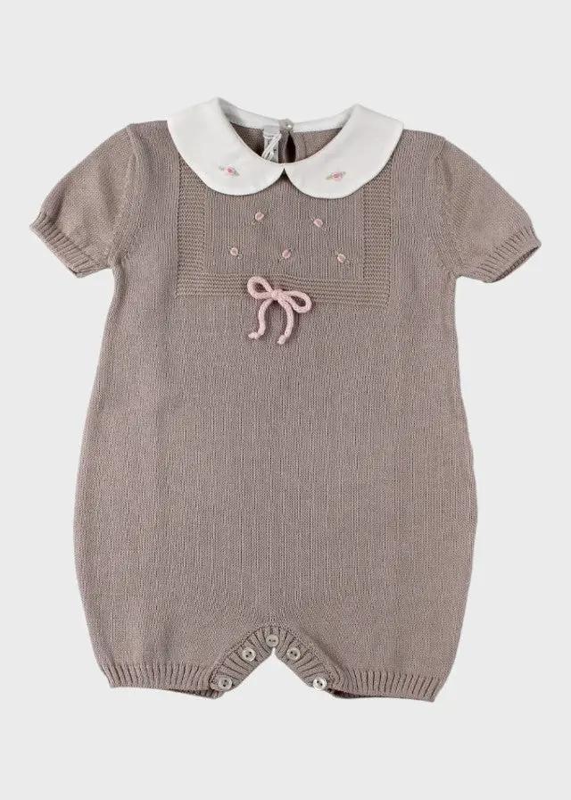 Pagliaccetto Bimba Tortora ROSELLINE 373/T by BABY LORD