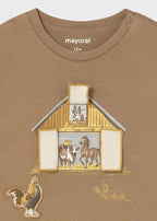 Camicia Bimbo Marrone 2067/31 by MAYORAL